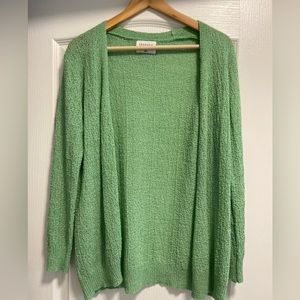 💚🤍 Compania Fantastica Open Cardigan Green and Cream